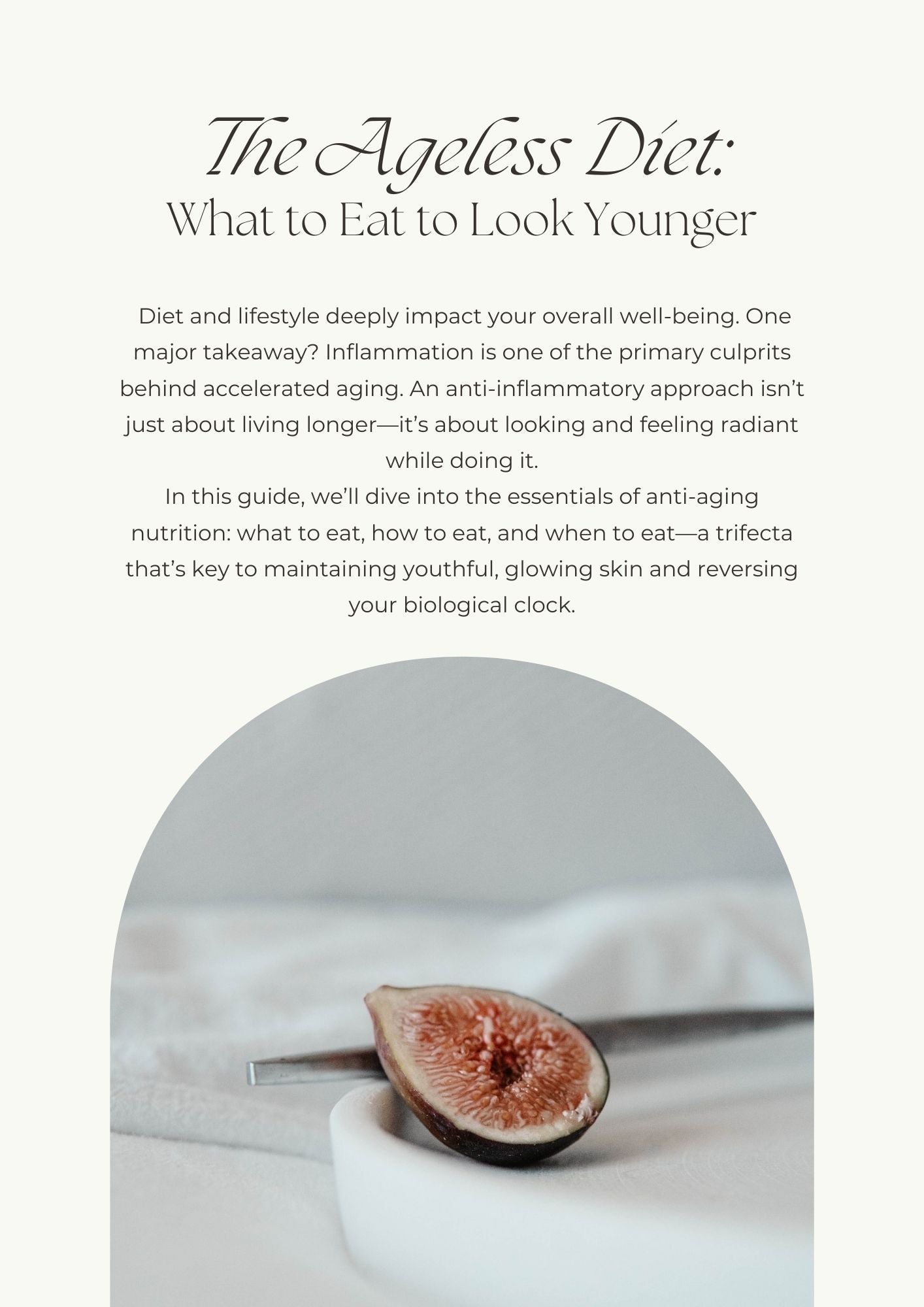 The Art of Aging in Reverse